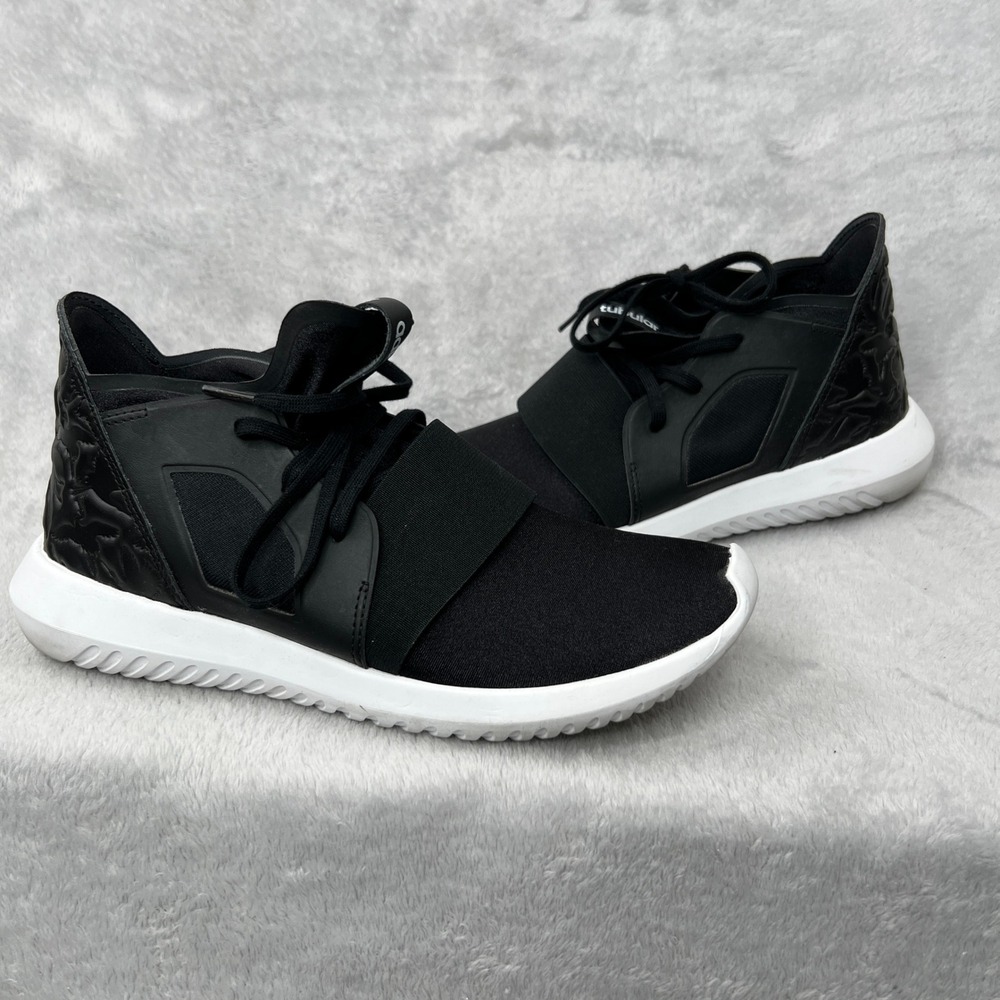 Adidas Tubular Viral Sneakers Size 8.5 Black‎ Women Low Top Athleisure S75257